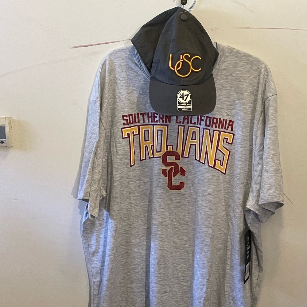 NWT USC Men’s T-Shirt and Cap Bundle